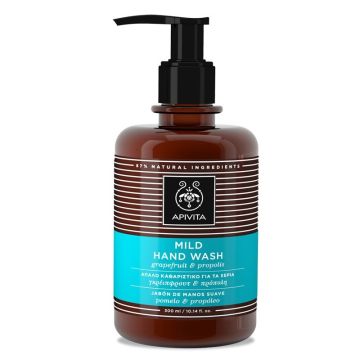 Apivita Hand Wash Grapefruit & Propolis Απαλό Καθαριστικό για τα Χέρια με Γκρέιπφρουτ & Πρόπολη, 300ml