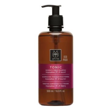 Apivita Eco Pack Women's Tonic Shampoo Τονωτικό Σαμπουάν κατά της Γυναικείας Τριχόπτωσης με Hippophae TC & Δάφνη, 500ml