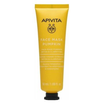 Apivita Face Mask Pumpkin Μάσκα Προσώπου Κολοκύθα Για Αποτοξίνωση & Καθαρισμό 50ml
