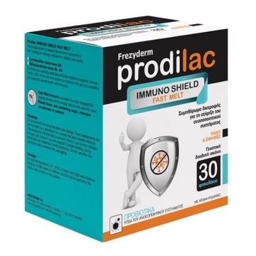 Frezyderm Prodilac Immuno Shield Fast Melt Συμπληρώμα Διατροφής για την Ενίσχυση του Ανοσοποιητικού Συστήματος, 30sachets