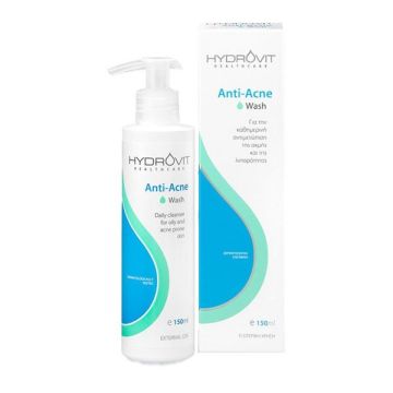 Hydrovit Anti-acne Wash Καθαριστικό Προσώπου κατά της Ακμής, 150ml