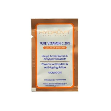 Hydrovit Pure Vitamin C 20% Collagen Booster 7 Μονοδόσεις 