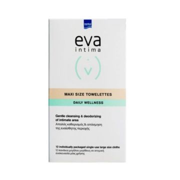 Intermed Eva Intima Maxi Size Towelettes Daily Wellness 12τμχ