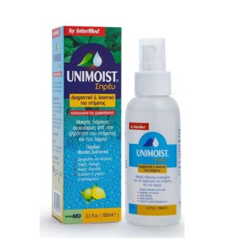 Intermed Unimoist Spray Υγραντικό για την Ξηρότητα του Στόματος & του Λαιμού 100ml