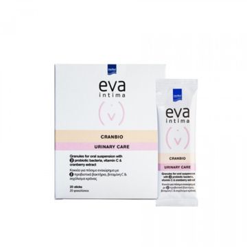 Intermed Eva Intima Cranbio Urinary Care Συμπλήρωμα Διατροφής για την Υγεία του Ουροποιητικού Συστήματος 20 Φακελίσκοι