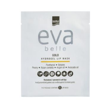 Intermed Eva Belle Gold Hydrogel Lip Mask Αναζωογονητική Μάσκα για Ενυδατωμένα & Απαλά Χείλη 1τμχ