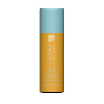 Intermed Luxurious Suncare SPF30 Sunscreen Serum Αντηλιακός Ορός με Υαλουρονικό Οξύ 50ml