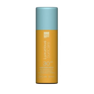 Intermed Luxurious Suncare SPF30 Sunscreen Serum Αντηλιακός Ορός με Υαλουρονικό Οξύ 50ml