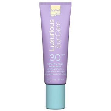 Intermed Luxurious Suncare SPF30 Instant Lifting Face Cream Κρέμα Προσώπου με Υψηλή Αντηλιακή Προστασία & Αντιρυτιδική Δράση 50ml