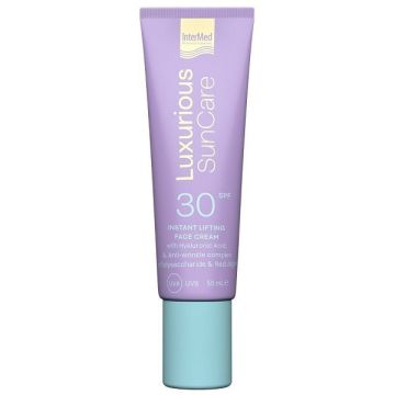 Intermed Luxurious Suncare SPF30 Instant Lifting Face Cream Κρέμα Προσώπου με Υψηλή Αντηλιακή Προστασία & Αντιρυτιδική Δράση 50ml
