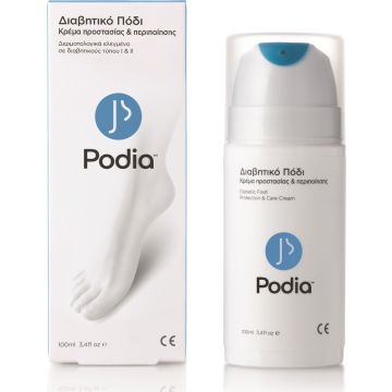 PODIA DIABETIC'S FOOT PROTECTION & CARE CREAM, 100ML