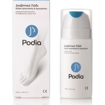 PODIA DIABETIC'S FOOT PROTECTION & CARE CREAM, 100ML
