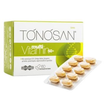 Tonosan Multivitamin 50+, Συμπλήρωμα Διατροφής Για Την Eνέργεια & Τόνωση Για Ηλικίες 50+, 60tabs