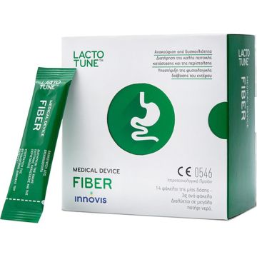 Lactotune Fiber Συμπλήρωμα Διατροφής Προβιοτικών-Πρεβιοτικών κατά της Δυσκοιλιότητας, 14 φακελίσκοι