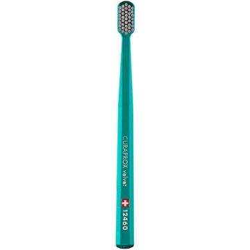 Curaprox CS 12460 Velvet Toothbrush Οδοντόβουρτσα με Εξαιρετικά Απαλές & Πυκνές Ίνες Curen για Πολύ Ευαίσθητα Δόντια 1τμχ