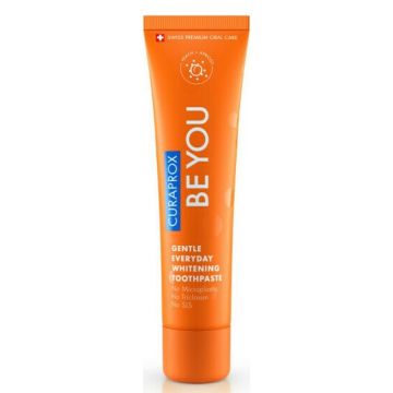Curaprox Be You Gentle Everyday Whitening Toothpaste Peach & Apricot 60ml (Οδοντόκρεμα Φυσικής Λεύκανσης με Γεύση Ροδάκινο & Βερίκοκο)