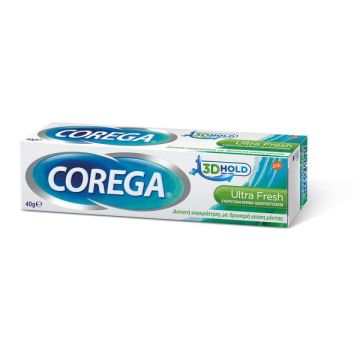 COREGA 3D HOLD ULTRA FRESH ΣΤΕΡΕΩΤΙΚΗ ΚΡΕΜΑ ΟΔΟΝΤΟΣΤΟΙΧΙΩΝ 40gr