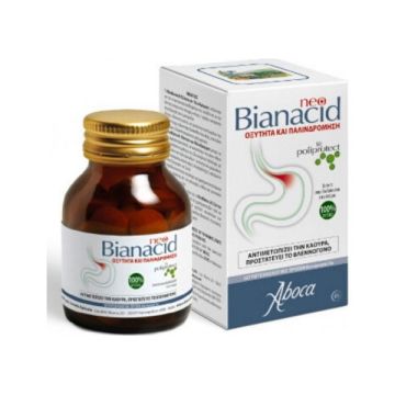  Aboca Neo Bianacid για την Οξύτητα & Παλινδρόμηση του Γαστροοισοφαγικού Βλεννογόνου, 45 δισκία