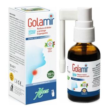 Aboca Golamir 2act Spray No Alcohol Σπρέι για τον Πονόλαιμο Χωρίς Αλκοόλ για Ενήλικες & Παιδιά άνω των 6 Ετών, 30ml