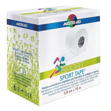 Master Aid Sport Tape (3,8 cm x 10 m) - Αυτοκόλλητη ανελαστική ταινία, για επιδέσεις, 1τμχ.