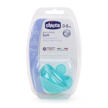  CHICCO ΠΙΠΙΛΑ ΟΛΟ ΣΙΛΙΚΟΝΗ PHYSIO SOFT 0m+ ΣΙΕΛ