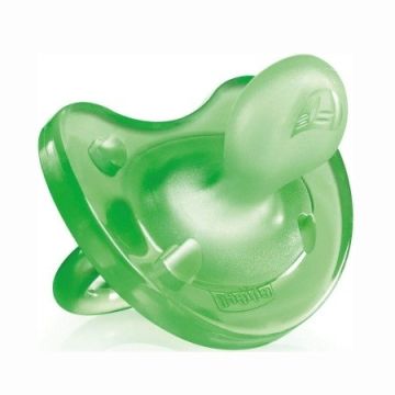 Chicco Physio Soft Πιπίλα Σιλικόνη Πράσινο Χρώμα 6-16m, 1τεμ