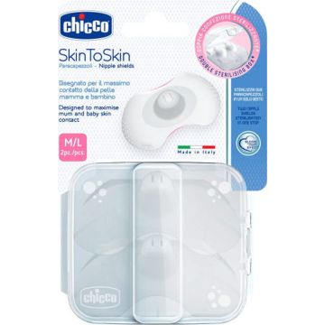 Chicco Δίσκοι Στήθους Σιλικόνης M/L 2τμχ