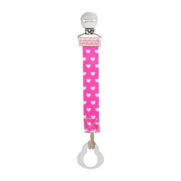 Chicco Pacifier Fashion Clip Κλιπ Πιπίλας σε Ροζ Χρώμα, 1 τεμάχιο