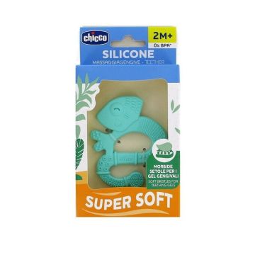 Chicco Μασητικός Κρίκος Οδοντοφυΐας από Σιλικόνη για 2 m+ Μπλέ 1 τμχ