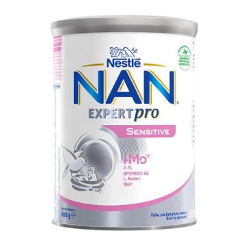Nestle Nan Expert Pro Sensitive Γάλα Για Βρέφη Με Δυσανεξία Στη Λακτόζη 400gr