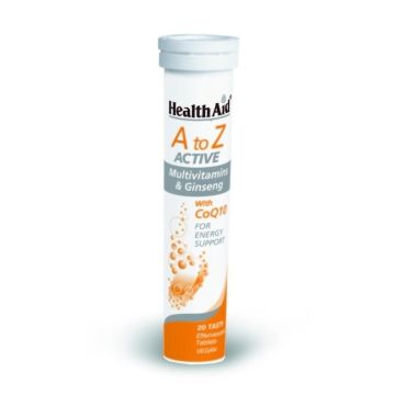 HEALTH AID A TO Z ACTIVE MULTIVITAMINS & GINSENG 20 ΑΝΑΒΡΑΖΟΝΤΑ ΔΙΣΚΙΑ