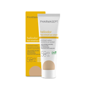 Pharmasept Heliodor Face Tinted Sun Cream Αντηλιακή Κρέμα Προσώπου με Χρώμα SPF50 50ml