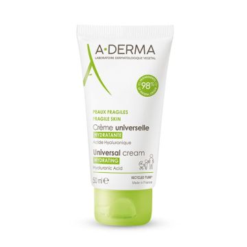 A-Derma Universal Moisturizing Cream Ενυδατική Κρέμα για Όλη την Οικογένεια για Πρόσωπο & Σώμα 50ml