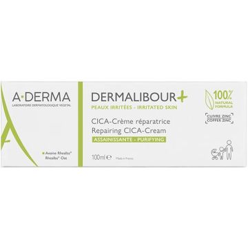 A-Derma Dermalibour + Cica Εξυγιαντική Επανορθωτική Κρέμα 100ml