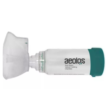 Aeolos Αεροθάλαμος Εισπνοών με Μάσκα Κατάλληλος για Ενήλικες & Παιδιά 6 Ετών+ 1τμχ