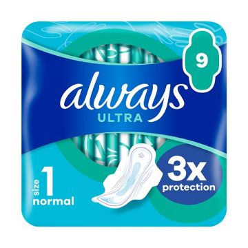 Always Ultra Σερβιέτες Normal (Μέγεθος 1) 9 Σερβιέτες