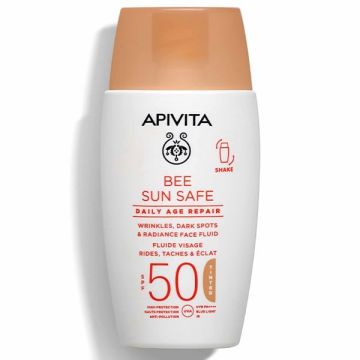 Apivita Bee Sun Safe Daily Age Repair Αντηλιακή Κρέμα Προσώπου SPF50 με Χρώμα 50ml
