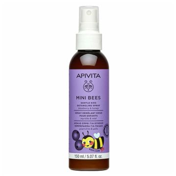 Apivita Mini Bees Gentle Kids Spray Απαλό Σπρέι Για Εύκολο Ξεμπέρδεμα Για Παιδιά με Μύτριλλο & Μέλλι 150ml 