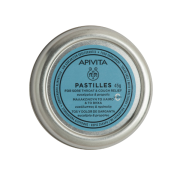 Apivita Pastilles eucalyptus & propolis Παστίλιες Με Ευκάλυπτο & Πρόπολη 45 gr