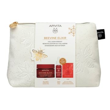 Apivita Promo Beevine Elixir με Αντιρυτιδική Κρέμα για Σύσφιξη & Lifting 50ml + Δώρο Ορός Σύσφιξης 10ml + Κρέμα για Μάτια & Χείλη, 1.5ml + Νεσεσέρ