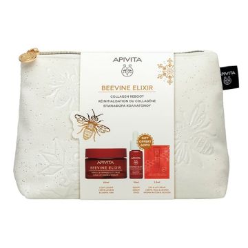 Apivita Promo Beevine Elixir με Αντιρυτιδική Κρέμα Ελαφριάς Υφής για Σύσφιξη & Lifting 50ml + Δώρο Ορός Σύσφιξης 10ml + Κρέμα για Μάτια & Χείλη 1.5ml + Νεσεσέρ, 1σετ