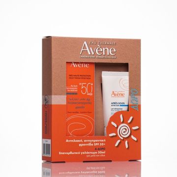 Avene Solaire Anti-age Dry Touch SPF50+ Αντηλιακή Κρέμα Προσώπου με Αντιγηραντική Δράση 50ml + ΔΩΡΟ Avene Apres-Soleil After Sun Restorative Lotion Λοσιόν Επανόρθωσης με Ιαματικό Νερό για Μετά τον Ήλιο 50ml