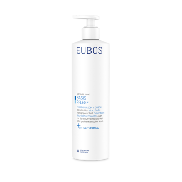 EUBOS ΥΓΡΟ ΚΑΘΑΡΙΣΜΟΥ ΣΩΜΑΤΟΣ BLUE (ΧΩΡΙΣ ΑΡΩΜΑ) 400ML