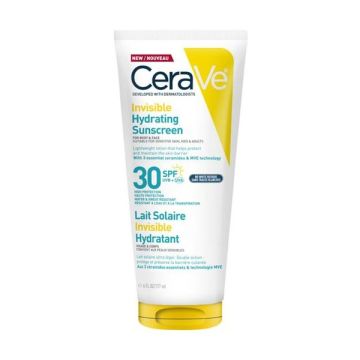 Cerave Invisible Hydrating Sunscreen για Πρόσωπο & Σώμα SPF30 177ml