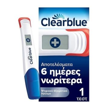 Clearblue Ψηφιακό Τεστ Εγκυμοσύνης για Πρώιμη Ανίχνευση 1τμχ