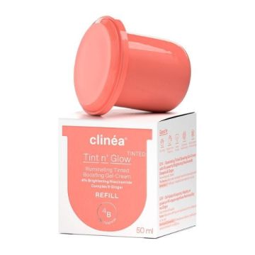 Clinea Tint n' Glow Refill Gel Κρέμα Ενίσχυσης Λάμψης με Χρώμα 50ml