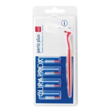 Curaprox Perio Plus 405 Μεσοδόντια Βουρτσάκια με λαβή Κόκκινο 5τμχ
