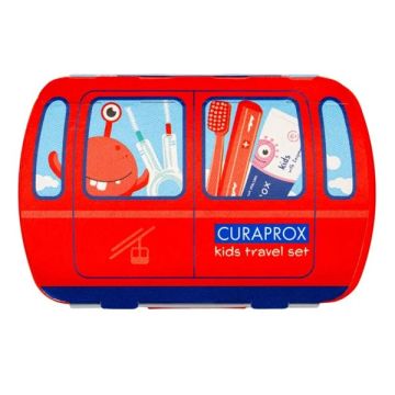 Curaprox Kids Oral Hygiene Travel Set Κόκκινο 1 τμχ 