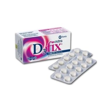 Uni-Pharma D3 Fix Extra Βιταμίνη D3, 2000iu 60ταμπλέτες