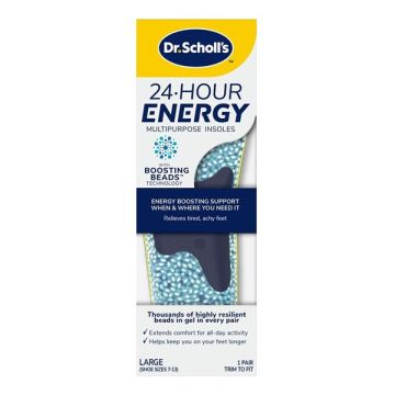 Dr.Scholl's 24-Hour Energy Πάτοι Πολλαπλών Χρήσεων Νο Large 40-47,5 1 ζευγάρι